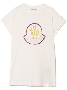 Moncler Enfant t-shirt à logo imprimé - Tons neutres