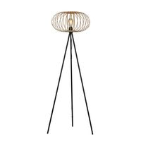 Just Light Tripod vloerlamp Racoon hout 11415-79