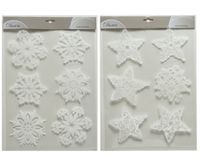 Raamsticker l29,5h40 cm sneeuw a2 - Decoris Raamsticker l29,5h40 cm sneeuw a2 - Decoris