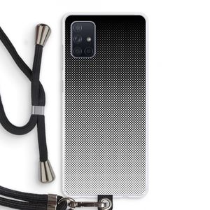Musketon Halftone: Samsung Galaxy A71 Transparant Hoesje met koord