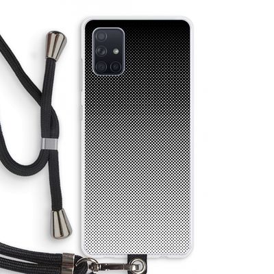 Musketon Halftone: Samsung Galaxy A71 Transparant Hoesje met koord
