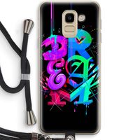 Dream: Samsung Galaxy J6 (2018) Transparant Hoesje met koord