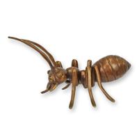 A BRONZE SCULPTURE OF AN ANT A BRONZE SCULPTURE OF AN ANT