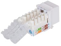 Intellinet abschließbare Cat6 Modularbuchse UTP Keystone werkzeuglos weiß RJ45-inbouwmodule Keystone CAT 3, CAT 4, CAT 5, CAT 5e, CAT 6 - thumbnail