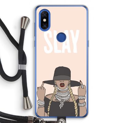 Slay All Day: Xiaomi Mi Mix 3 Transparant Hoesje met koord