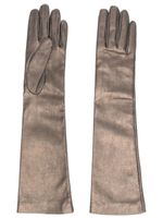 Brunello Cucinelli gants longs à coupe slim - Vert
