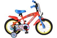 Paw Patrol kinderfiets - jongens - 14 inch - rood/blauw