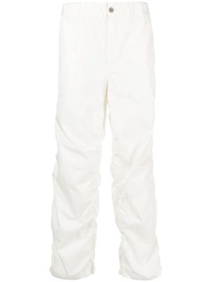 Undercoverism pantalon droit à design drapé - Tons neutres