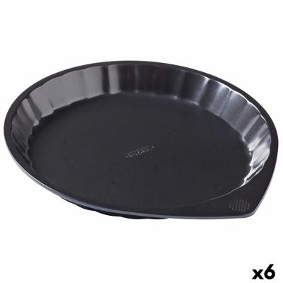 Cakevorm Pyrex Magic Zwart Metaal Plat Cirkelvormig Ø 30 cm 6 Stuks