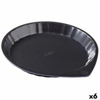 Cakevorm Pyrex Magic Zwart Metaal Plat Cirkelvormig Ø 30 cm 6 Stuks