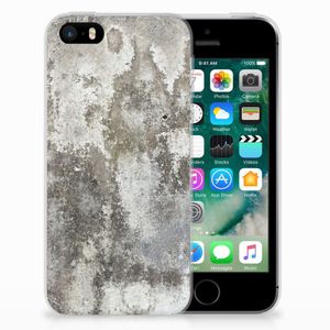 Apple iPhone SE | 5S TPU Siliconen Hoesje Beton Print
