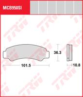 TRW Remblokken, en remschoenen voor de moto, MCB950SI