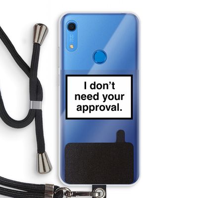 Don't need approval: Huawei Y6s Transparant Hoesje met koord