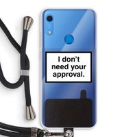 Don't need approval: Huawei Y6s Transparant Hoesje met koord