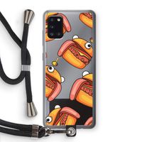 Hamburger: Samsung Galaxy A31 Transparant Hoesje met koord