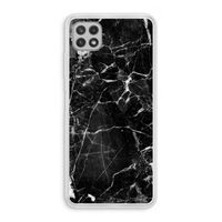 Zwart Marmer 2: Samsung Galaxy A22 4G Transparant Hoesje