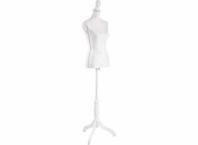 Lowander Dames Paspop - Etalagepop - Verstelbaar 134 tot 170 cm - Wit (2de Kans Deal)