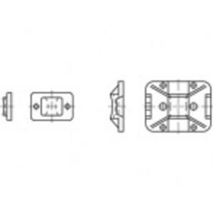 TOOLCRAFT Bevestigingssokkel TO-5454858 100 stuk(s)