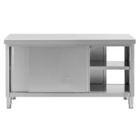 RVS werkkast met schuifdeuren - ECO - 160 x 70 cm - 500 kg - Royal Catering RVS werkkast met schuifdeuren - ECO - 160 x 70 cm - 500 kg - Royal Catering