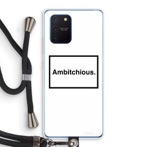 Ambitchious: Samsung Galaxy Note 10 Lite Transparant Hoesje met koord