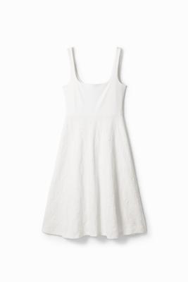 A-lijn midi-jurk - WHITE - XL