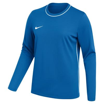 Nike Dri-FIT Park 26 Trainingsshirt Lange Mouwen Dames Blauw Wit Nike Dri-FIT Park 26 Trainingsshirt Lange Mouwen Dames Blauw Wit