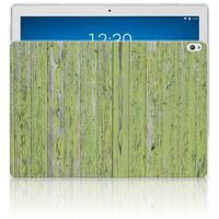 Lenovo Tab P10 Silicone Tablet Hoes Green Wood - thumbnail