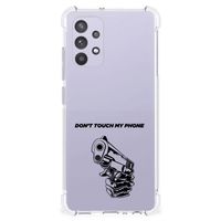 Samsung Galaxy A32 4G | A32 5G Enterprise Editie Anti Shock Case Gun Don't Touch My Phone