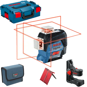 Bosch Blauw GLL 3-80 C Kruislijnlaser + BM1 houder Click & Go | Zonder accu&apos;s en lader in L-boxx - 0601063R03