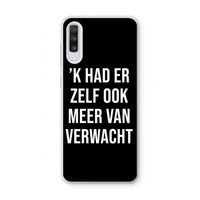 Meer verwacht - Zwart: Samsung Galaxy A70 Transparant Hoesje