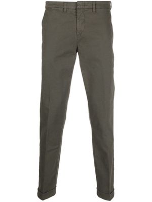 Fay pantalon chino en coton stretch - Vert