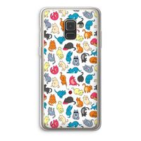 Kleurrijke katten: Samsung Galaxy A8 (2018) Transparant Hoesje