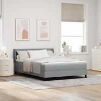 Boxspringbed met Matras - Lichtgrijs - 160 x 200 cm - Stof