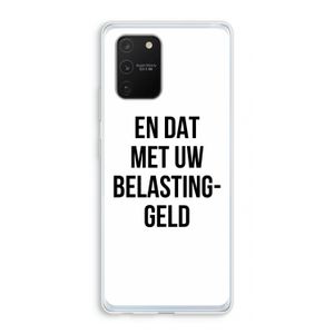 Belastinggeld: Samsung Galaxy S10 Lite Transparant Hoesje