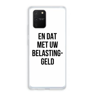 Belastinggeld: Samsung Galaxy S10 Lite Transparant Hoesje