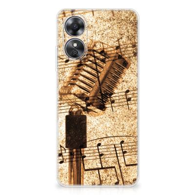 OPPO A17 | Siliconen hoesje | met foto Bladmuziek