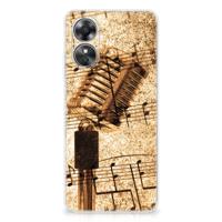OPPO A17 | Siliconen hoesje | met foto Bladmuziek