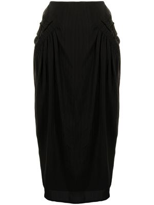 Rejina Pyo jupe Karla froncée - Noir