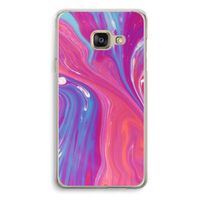 Paarse stroom: Samsung A3 (2017) Transparant Hoesje