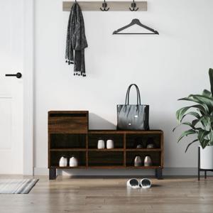 VidaXL Schoenenkast 102x36x60 cm bewerkt hout bruin eikenkleur