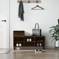 VidaXL Schoenenkast 102x36x60 cm bewerkt hout bruin eikenkleur