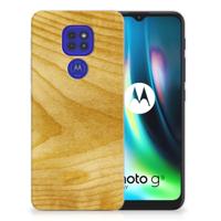 Motorola Moto G9 Play | E7 Plus | Bumper Hoesje | Licht Hout Motorola Moto G9 Play | E7 Plus | Bumper Hoesje | Licht Hout