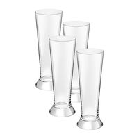 Bierglazen op voet - 370 ml - set van 4