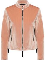 Giuseppe Zanotti veste zippée en velours - Rose