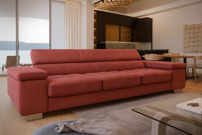 2dekans Slaapbank Sem Sofa | Zitbank - Roze/Rood (Niet in originele verpakking)