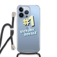 Victory Royale: iPhone 13 Pro Transparant Hoesje met koord