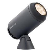 Castor 8 LED Pikspot - 8 Watt - 768 Lumen - 3000K warm wit - 12V - Kantelbaar - Tuinspot - IP67 Waterdicht - Antraciet