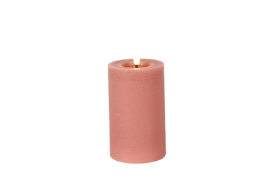 Stompkaars rustiek ,5CM LED rond Lyon M roze