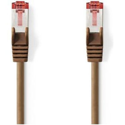 CAT6 S/FTP-Netwerkkabel | RJ45 Male - RJ45 Male | 2,0 m | Bruin