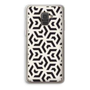 Crazy pattern: Samsung Galaxy A8 (2018) Transparant Hoesje